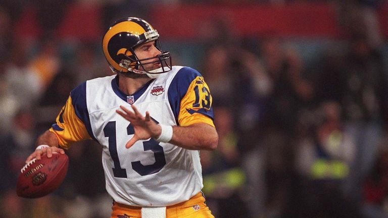 Kurt Warner helped the Rams win their only Super Bowl