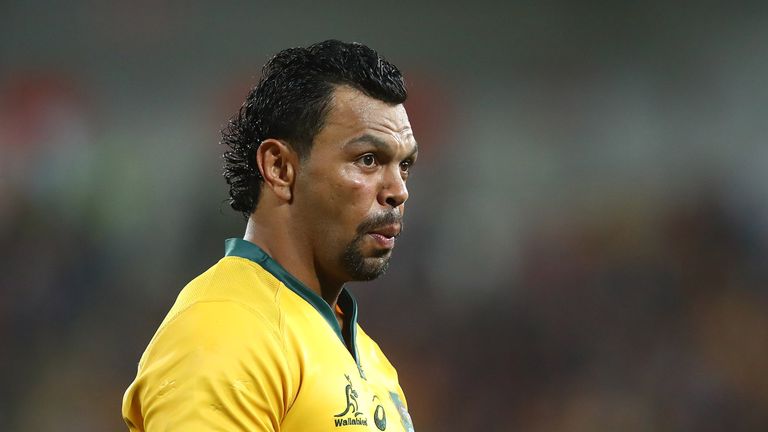 Kurtley Beale looking on during Australia's match against South Africa in the Rugby Championship