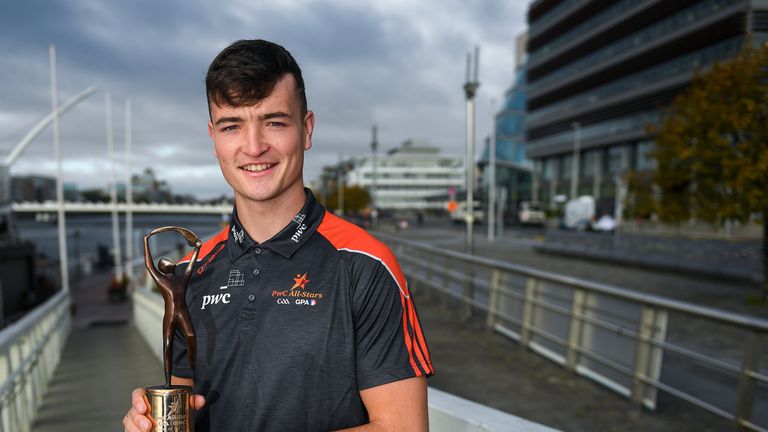 PwC GAA/GPA Players of the All-Ireland Final in hurling, Kyle Hayes of Limerick, was on hand to help launch the new PwC All Stars App and pick up his award