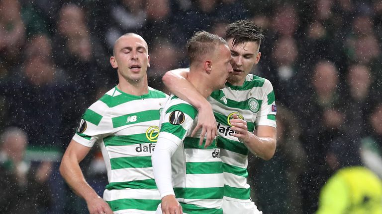 Griffiths scored a late winner for Celtic in their 1-0 victory over Rosenborg