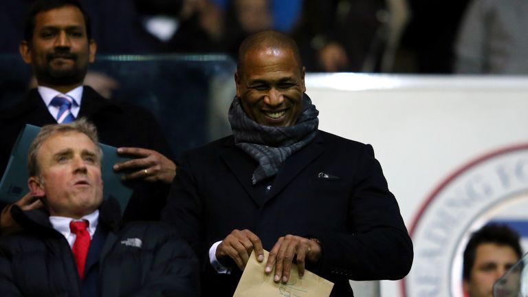 READING, ENGLAND - DECEMBER 03:  QPR Head of Football Operations Les Ferdinand looks on during the Sky Bet Championship match between Reading and Queens Park Rangers on December 3, 2015 in Reading, United Kingdom.  (Photo by Richard Heathcote/Getty Images)