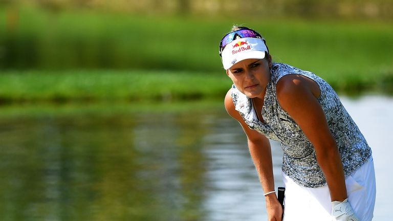  during day two of the Evian Championship at Evian Resort Golf Club on September 14, 2018 in Evian-les-Bains, France.