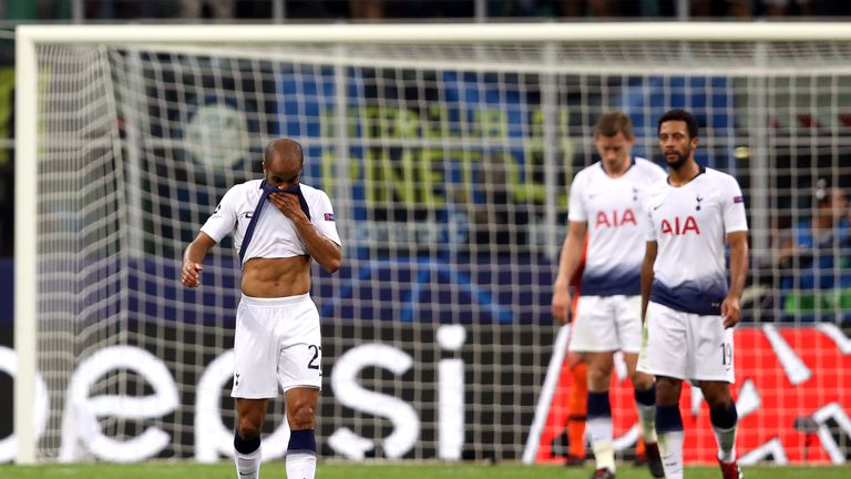 Lucas Moura contested ten duels during the 26 minutes he played at the San Siro