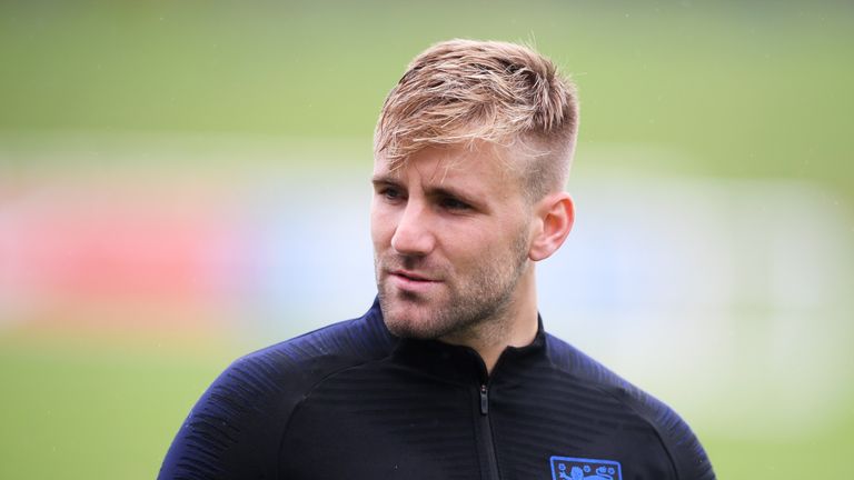 during an England training session at St Georges Park on September 4, 2018 in Burton-upon-Trent, England.