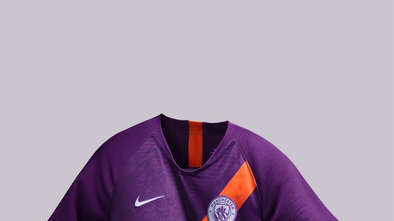 Manchester City unveil a striking purple and orange third kit (Nike)