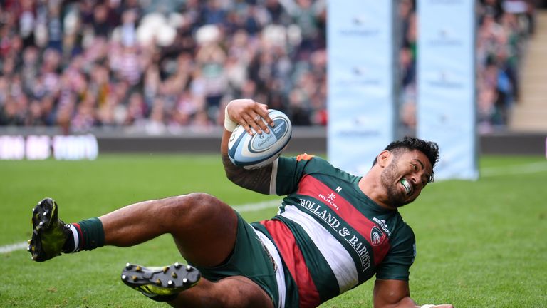 Manu Tuilagi scored a fine try for Leicester against Newcastle