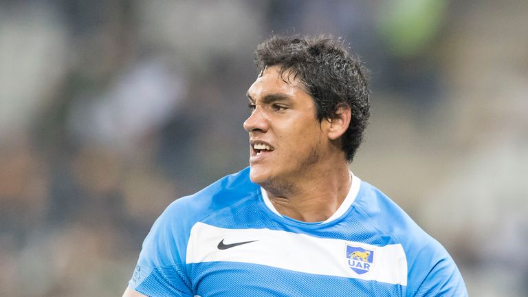 Argentina's Manuel Montero during The Rugby Championship match against South Africa 