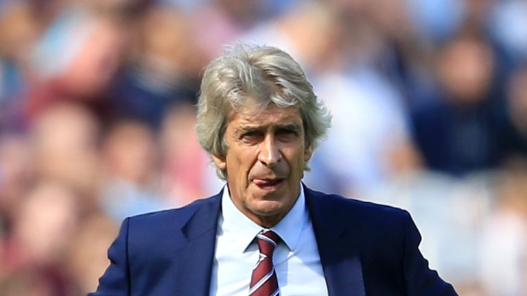 Manuel Pellegrini during the Premier League match between West Ham United and Wolverhampton Wanderers at London Stadium on September 1, 2018 in London, United Kingdom