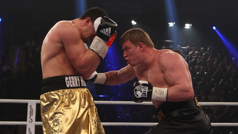 Povetkin'ns right hook in close is his best shot