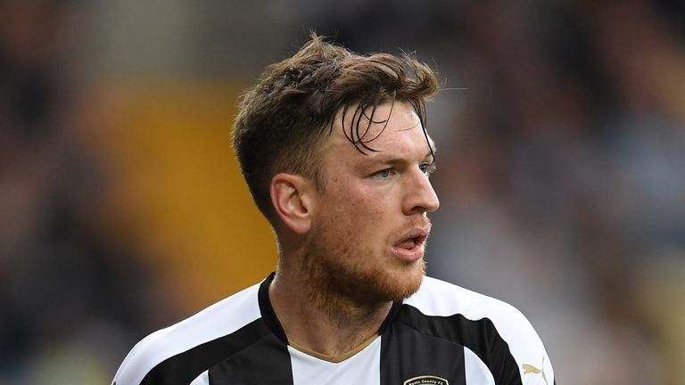 Matt Tootle in action for Notts County