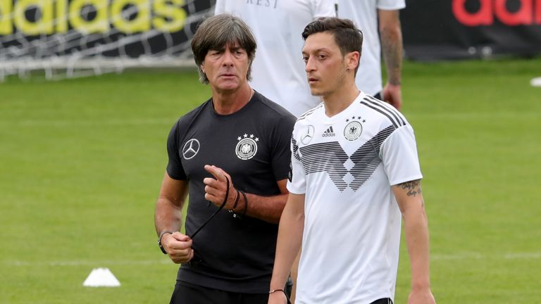 during a training session of the German national team at Sportanlage Rungg on day two of  the Southern Tyrol Training Camp on May 24, 2018 in Eppan, Italy.