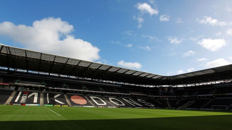 A general view of StadiumMK before the Sky Bet League One match between Milton Keynes Dons and Oldham Athletic at StadiumMK on October 21, 2017