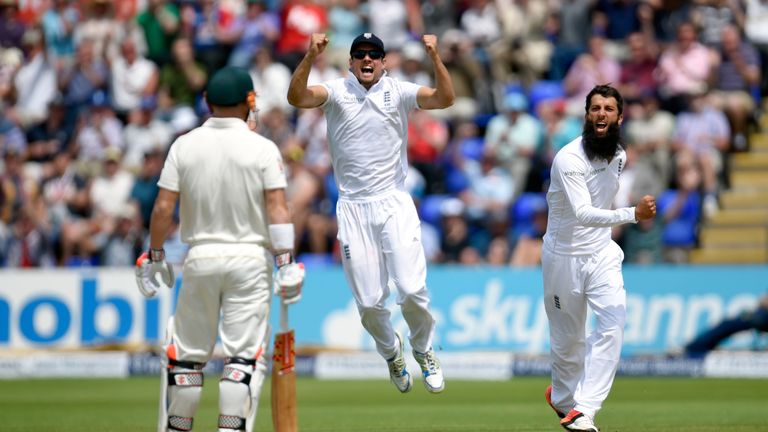 during day four of the 1st Investec Ashes Test match between England and Australia at SWALEC Stadium on July 11, 2015 in Cardiff, United Kingdom.