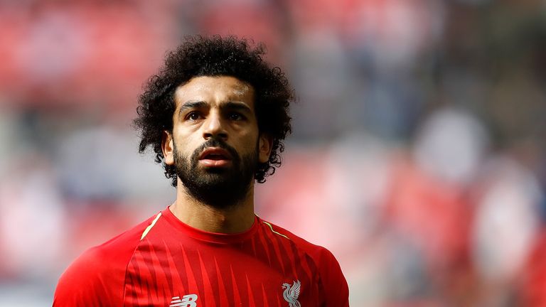 Mohamed Salah during the Premier League match between Tottenham Hotspur and Liverpool FC at Wembley Stadium on September 15, 2018 in London, United Kingdom.