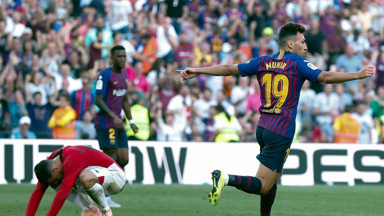 Munir levelled up for Barcelona to avert a rare home defeat