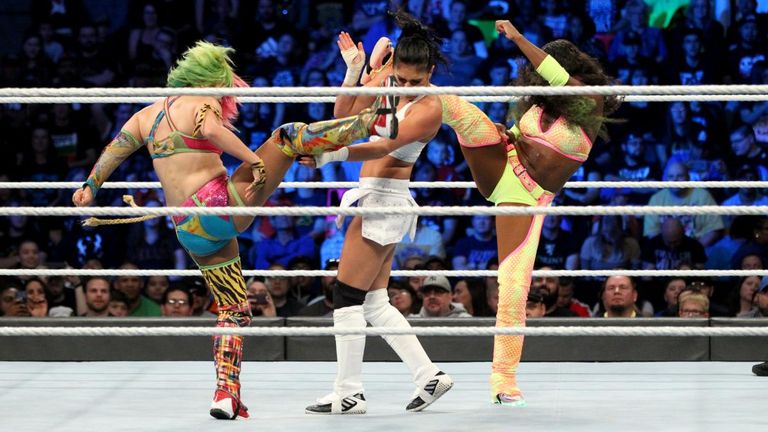 Naomi and Asuka showed some excellent timing in their win over Sonya Deville and Mandy Rose