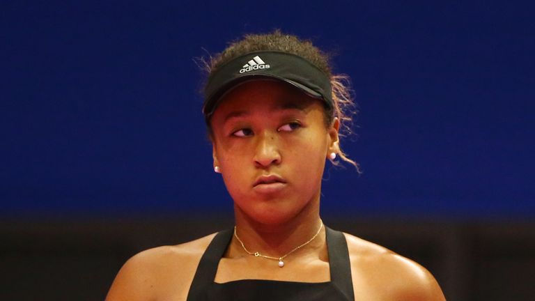 Naomi Osaka in action at the Pan Pacific Open in Tokyo.

