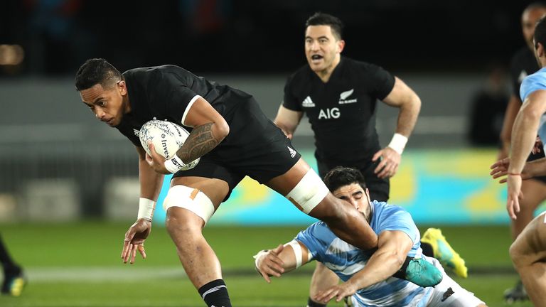 The Rugby Championship match between the New Zealand All Blacks and Argentina at Trafalgar Park on September 8, 2018 in Nelson, New Zealand.
