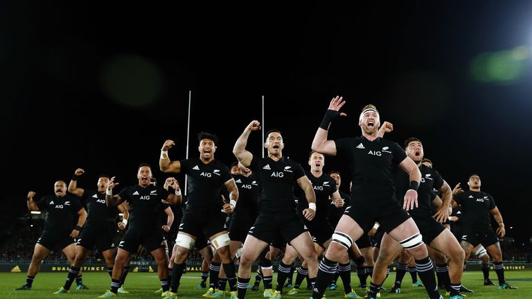 during The Rugby Championship match between the New Zealand All Blacks and Argentina at Trafalgar Park on September 8, 2018 in Nelson, New Zealand.