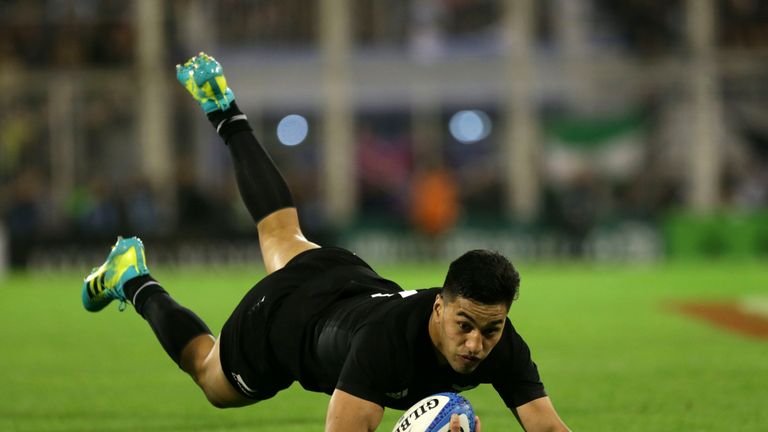 Rieko Ioane scores for New Zealand
