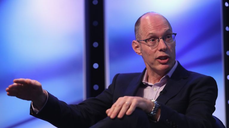 Niels de Vos, CEO of UK Athletics during the Deltatre Sport Industry Breakfast Club at the BT Centre on September 6, 2017 in London, England.