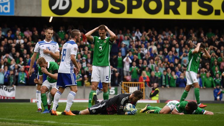 Northern Ireland were left to rue a host of missed chances at Windsor Park