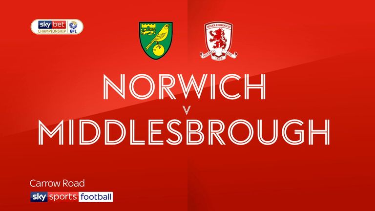 Norwich 1-0 Middlesbrough
