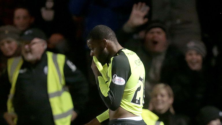 Celtic's Olivier Ntcham reacts after being sent offduring the Scottish Premiership match at the Simple Digital Arena, St Mirren