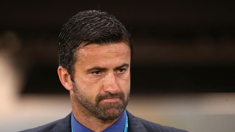 Albania coach Christian Panucci scored a late winner for Italy at Hampden Park to knock out Scotland from the European Qualifiers in 2007
