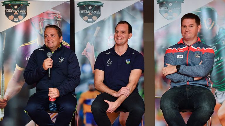 Paul Kinnerk pictured at the launch of the Fenway Hurling Classic 2018