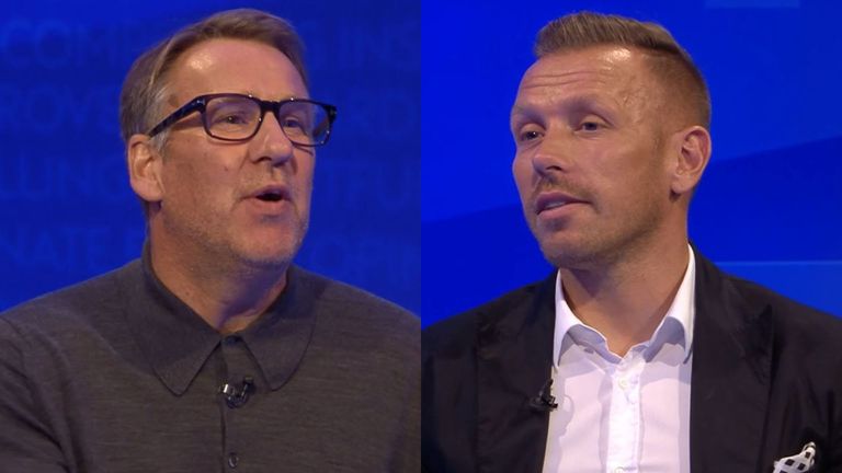 Paul Merson and Craig Bellamy got into a heated debate over Tottenham&#39;s current situation