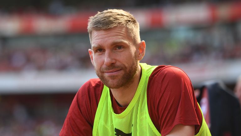 Per Mertesacker retired from playing at the end of last season