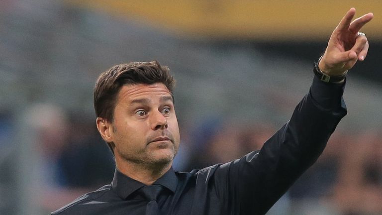  during the Group B match of the UEFA Champions League between FC Internazionale and Tottenham Hotspur at San Siro Stadium on September 18, 2018 in Milan, Italy.