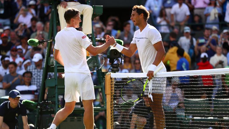 xxx on day one of the Wimbledon Lawn Tennis Championships at the All England Lawn Tennis and Croquet Club on July 3, 2017 in London, England.