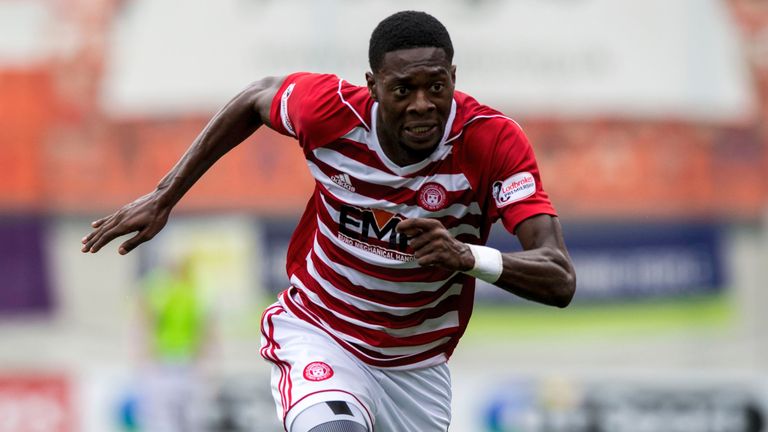 Rakish Bingham has scored three goals in eight appearances in all competitions for Hamilton so far in 2018/19.