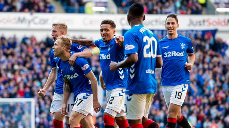 Rangers celebrate