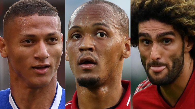 Richarlison, Fabinho, Fellaini