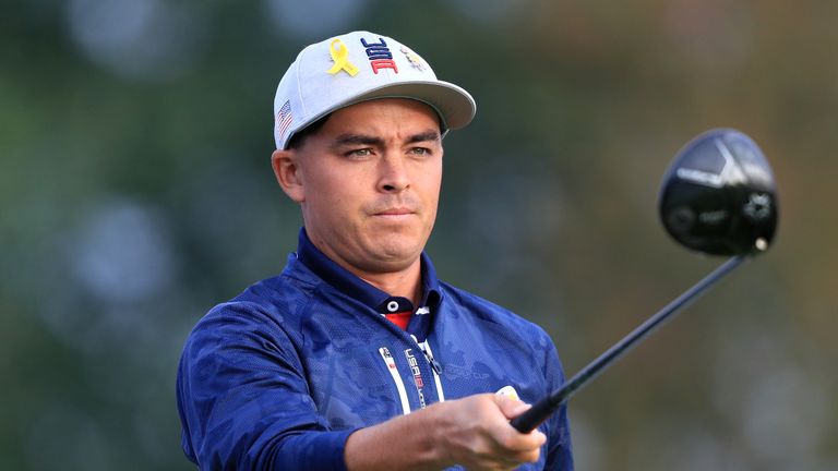 Team USA's Rickie Fowler during the Fourballs match on day one of the Ryder Cup at Le Golf National, Saint-Quentin-en-Yvelines, Paris.