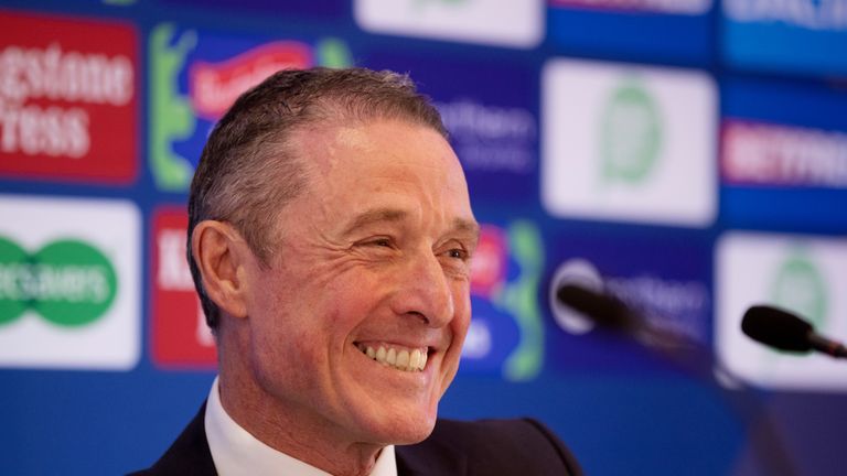 Picture by Paul Currie/SWpix.com - 12/06/2018 - Rugby League - Betfred Super League -Halliwell Jones Stadium, Warrington, England - The new BetFred Super League CEO Robert Elstone during the press conference