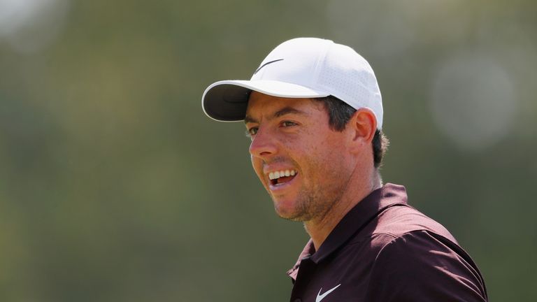 during the first round of the TOUR Championship at East Lake Golf Club on September 20, 2018 in Atlanta, Georgia.