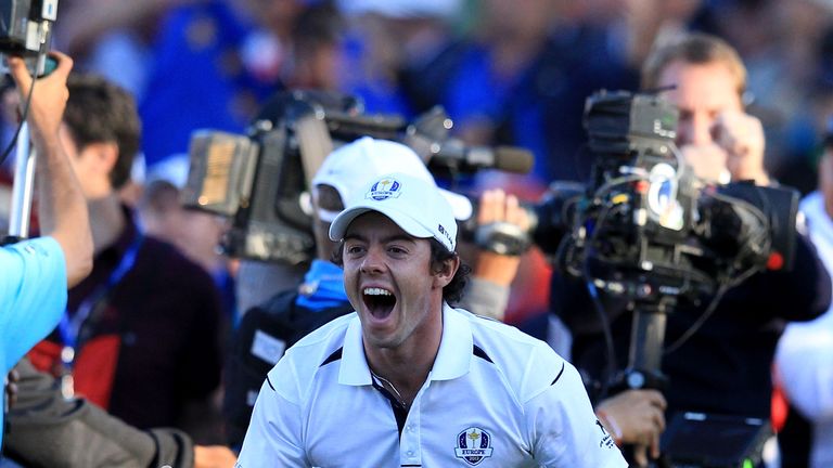 the Singles Matches for The 39th Ryder Cup at Medinah Country Club on September 30, 2012 in Medinah, Illinois.