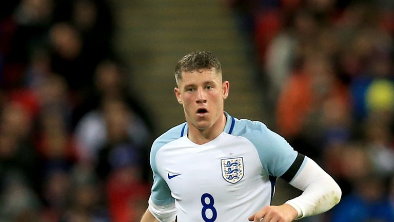 Ross Barkley in action for England in March 2016