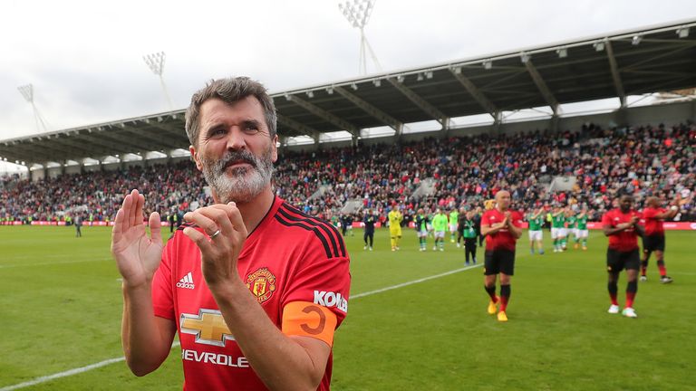 Roy Keane paid tribute to Liam Miller before playing for Manchester United Legends
