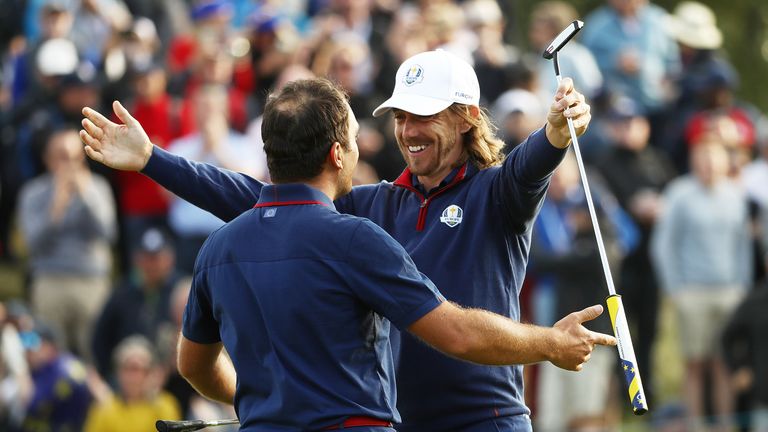Tommy Fleetwood and Francesco Molinari won both their matches on day one