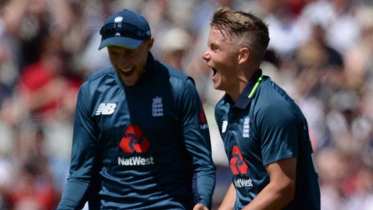 Sam Curran took 2-44 from six overs on his England ODI debut against Australia in June