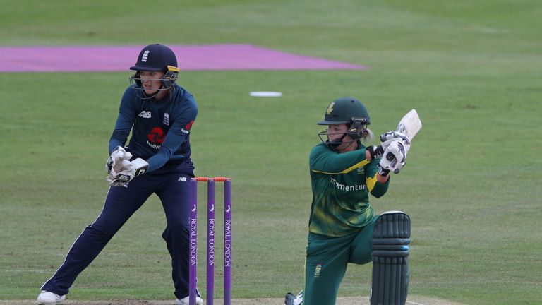 Sarah Taylor in action for England against South Africa