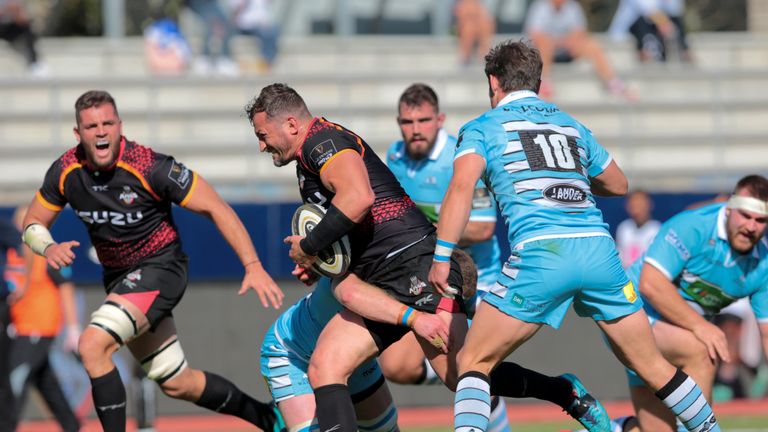 Schalk Ferreira carries into contact for the Southern Kings