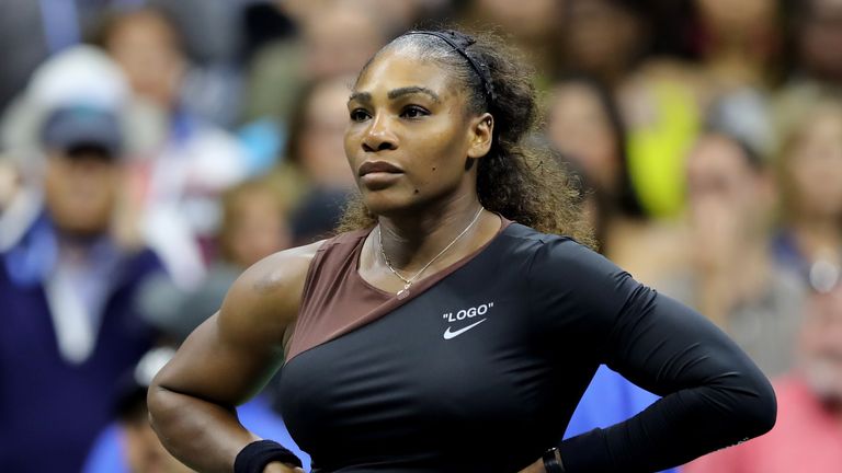 Serena Williams during the US Open final