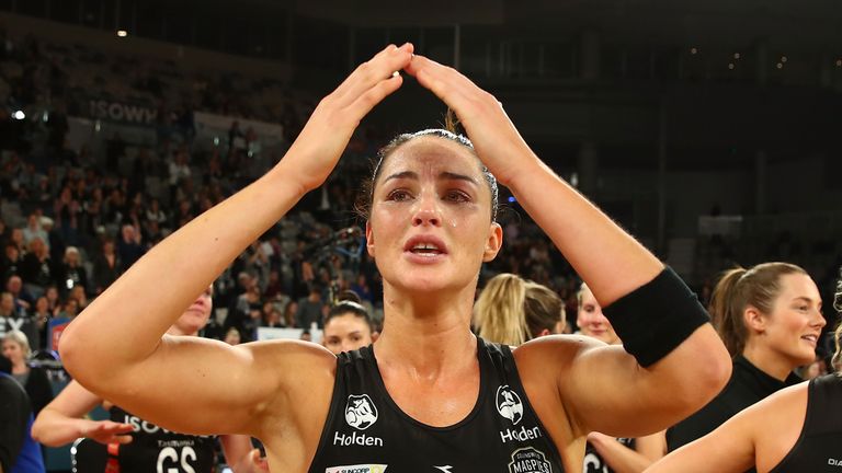 Sharni Layton has played her final game in Australia earlier this year but will be back on a netball court for Surrey Storm