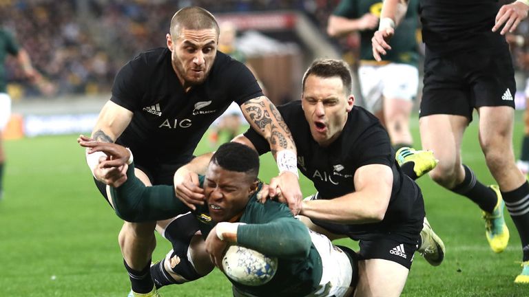 Highlights as South Africa beat New Zealand 36-34 in the Rugby Championship